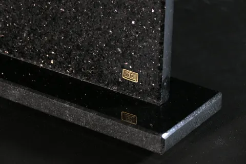 Magnetischer Messerblock von Tycoon Stone Schmidke aus Star Galaxy Gold mit Meteoriten und vergoldeten Meteoritenschweif 27,083 for sale For Super Rich