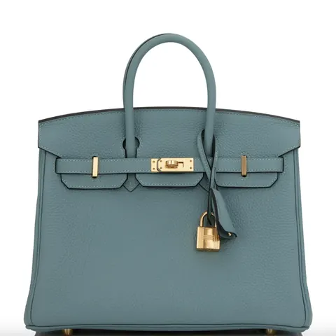 Hermès Birkin 25 Bleu Ciel Togo with Gold Hardware