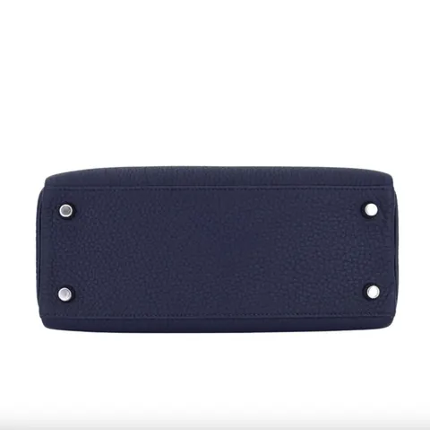 Hermès Kelly 25 Bleu Navy Togo with Palladium Hardware USA for sale For Super Rich