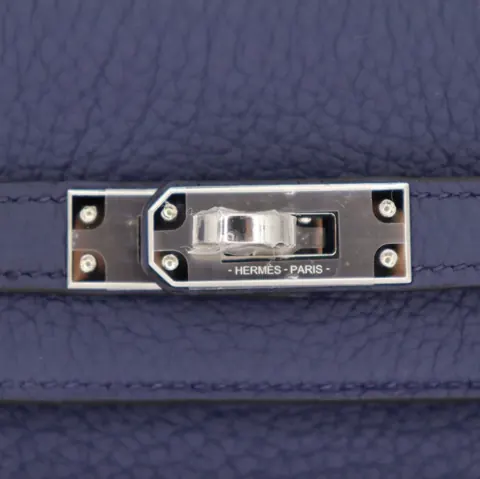 Hermès Kelly 25 Bleu Navy Togo with Palladium Hardware Unique for sale For Super Rich