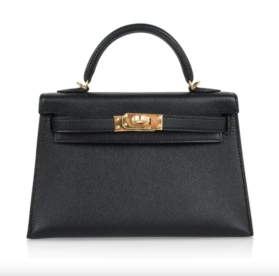 Hermès Mini Kelly 20 Black Epsom with Gold Hardware for sale For Super Rich Hermès Mini Kelly 20 Black Epsom with Gold Hardware for sale For Super Rich