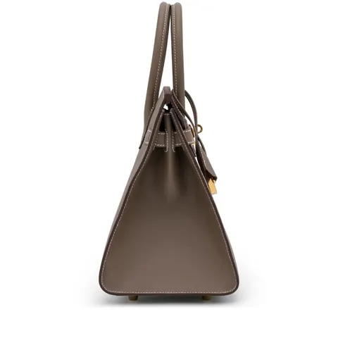 Hermès Birkin 30 Sellier Etoupe Epsom with Gold Hardware 25,500 for sale For Super Rich