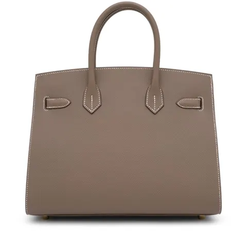 Hermès Birkin 30 Sellier Etoupe Epsom with Gold Hardware USA for sale For Super Rich