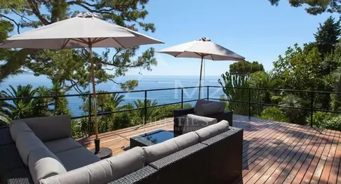 Design Villa spectacular sea views uniquely and tastefully furnished, 5 bedrooms in Roquebrune Cap Martin property rental For Super Rich