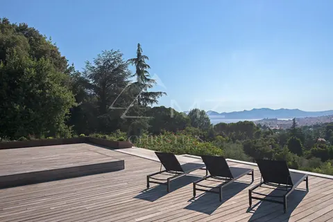 Modern Villa Heated 17x4m swimming pool La Californie, 5 bedrooms in Cannes vacation rental For Super Rich