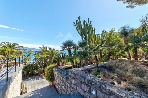 Design Villa spectacular sea views uniquely and tastefully furnished, 5 bedrooms in Roquebrune Cap Martin best rental For Super Rich