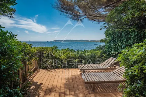 Modern Villa Direct beach access waterfront terrace sea view, 5 bedrooms in Ramatuelle vacation rental For Super Rich