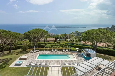 Contemporary Villa Sea View Heated swimming pool, jacuzzi, 5 bedrooms in Vallauris MZILO1501 rental For Super Rich