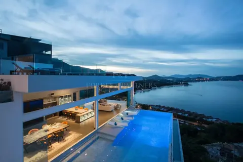 Modern Villa Stunning ocean view Infinity pool, jacuzzi, 6 bedrooms in Chaweng Noi, Ko Samui 0 rental For Super Rich
