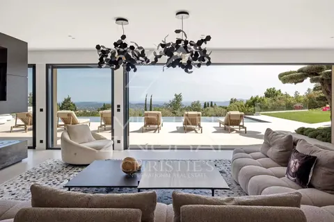 Contemporary Villa Panoramic sea and hills views infinity pool, 5 bedrooms in Chateauneuf Grasse deal rental For Super Rich