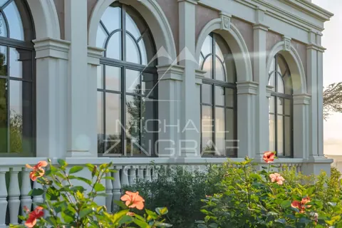 Century Castle ONE-OF-THE-KIND Landscaped garden with unique pool, several bedrooms in Cannes best rental For Super Rich