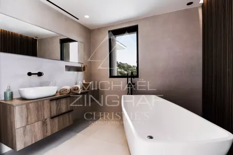 Contemporary Villa Heated infinity pool spa, jacuzzi, sauna, pizza oven and barbecue, 5 bedrooms in Mougins Classified ads rental For Super Rich
