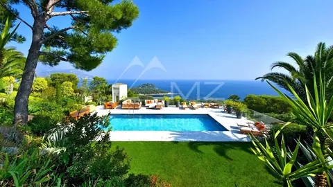 Modern Villa terrace panoramic sea view gym Technogym machines, 7 bedrooms in Saint Jean Cap Ferrat vacation rental For Super Rich