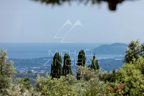 Contemporary Villa Panoramic sea and hills views infinity pool, 5 bedrooms in Chateauneuf Grasse vacation rental For Super Rich
