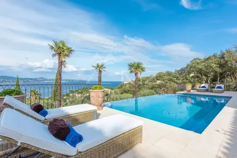 Provençal Villa Panoramic sea view In private and secure domain, 4 bedrooms in Gassin - French Riviera