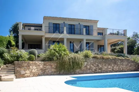 Contemporary Villa Panoramic sea view heated salt pool, 5 bedrooms in Gassin - French Riviera