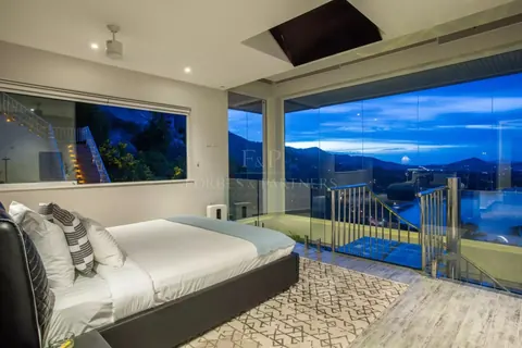 Modern Villa Stunning ocean view Infinity pool, jacuzzi, 6 bedrooms in Chaweng Noi, Ko Samui value rental For Super Rich