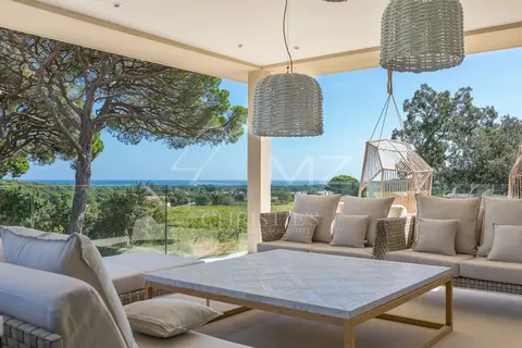 contemporary Villa Exceptional views of Pampelonne bay and vineyards Ideally located, 6 bedrooms in Ramatuelle - French Riviera available rental For Super Rich