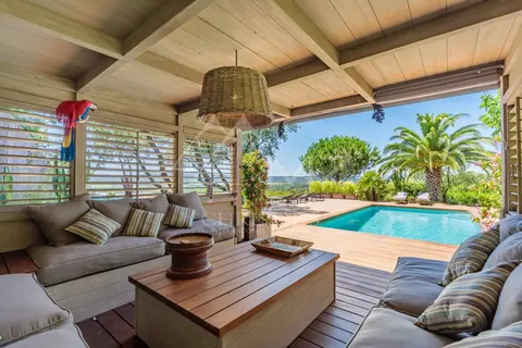 Luxury Villa Near Pampelonne terrace and pool overlooking the sea, 5 bedrooms in Ramatuelle vacation rental For Super Rich