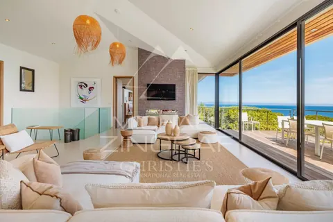 Luxury Villa L'Escalet with heated swimming pool panoramic sea view over Cap Taillat, 5 bedrooms in Ramatuelle price rental For Super Rich