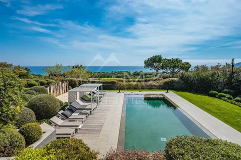 Modern Villa amazing sea view near Pampelonne beach (Club 55), 6 bedrooms in Ramatuelle 0 rental For Super Rich
