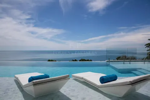 Modern Villa Stunning ocean view Infinity pool, jacuzzi, 6 bedrooms in Chaweng Noi, Ko Samui available rental For Super Rich