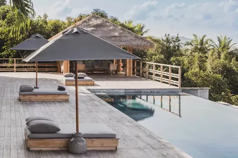 Luxury Villa 180° panoramic view of the Gulf of Siam Swimming pool, 5 bedrooms in Ko Pha-ngan 0 rental For Super Rich