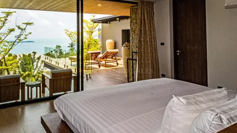 Luxury Villa Stunning sea view long infinity pool, 5 bedrooms in Chaweng Noi, Ko Samui price rental For Super Rich