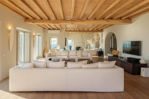 High-end Villa Panoramic View sea, sunset & town, 10 bedrooms in Mykonos search rental For Super Rich