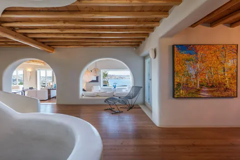 High-end Villa Panoramic View sea, sunset & town, 10 bedrooms in Mykonos property rental For Super Rich