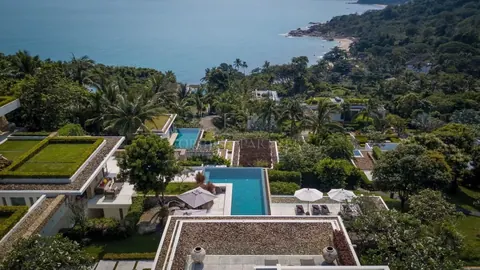 Design Villa SAMUJANA 5-star resort, Tennis court, pool, jacuzzi, 5 bedrooms in Plai Laem, Ko Samui deal rental For Super Rich