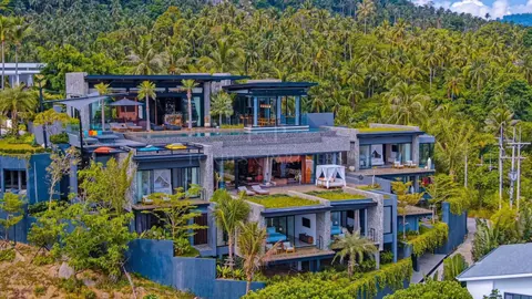 Luxury Villa Stunning sea view long infinity pool, 5 bedrooms in Chaweng Noi, Ko Samui 57918858 rental For Super Rich