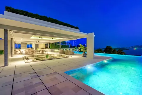 Luxury Villa Samujana 27 Domaine views overlooking the Gulf of Thailand, 4 bedrooms in Plai Laem, Ko Samui Classified ads rental For Super Rich