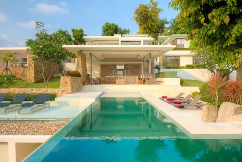 Design Villa SAMUJANA 5-star resort, Tennis court, pool, jacuzzi, 5 bedrooms in Plai Laem, Ko Samui 65860780 rental For Super Rich