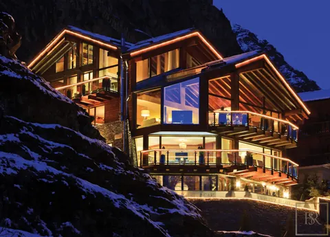 Luxury Chalet Zermatt Peak 5* superior Wellness with interior pool, 5 bedrooms in Zermatt 96,000 Week rental For Super Rich