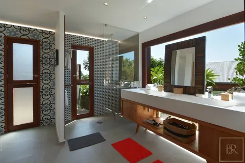 Luxury Villa Danse du Soleil tropical gardens with sea view, heated pool, 5 bedrooms in St Barth deal rental For Super Rich