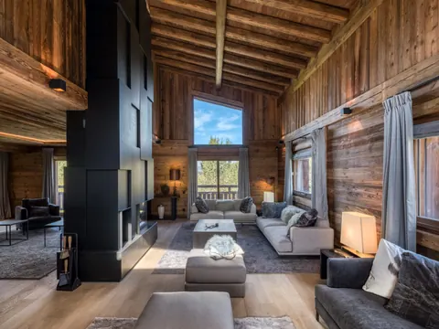 Luxury Chalet Panoramic View Mountain View, 6  bedrooms in Megève