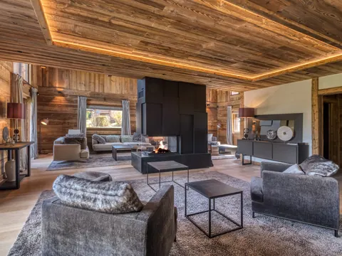 Luxury Chalet Panoramic View Mountain View, 6  bedrooms in Megève 0 rental For Super Rich