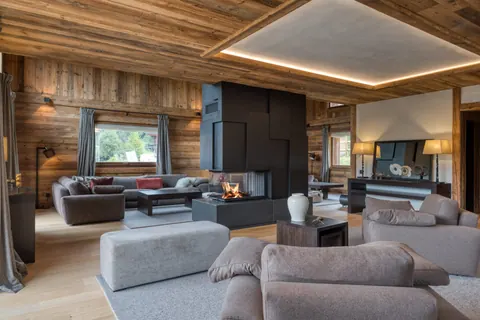 Luxury Chalet Panoramic View Mountain View, 5 bedrooms in Megève PM1-465 rental For Super Rich