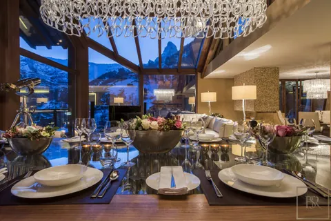 Luxury Chalet Zermatt Peak 5* superior Wellness with interior pool, 5 bedrooms in Zermatt vacation rental For Super Rich