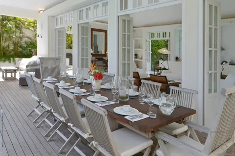 Luxury Villa ELA Beachfront Tennis court, pool, 8 bedrooms in Flamands - St Barth 100,900 Week rental For Super Rich