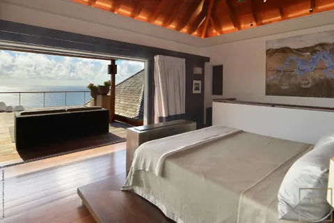 Contemporary Villa Lyra above Gouverneur beach heated infinity pool, 6 bedrooms in St Barth Lyra rental For Super Rich