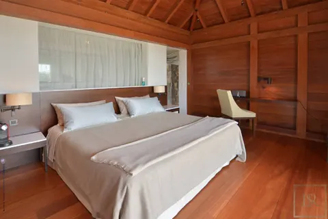 Contemporary Villa Lyra above Gouverneur beach heated infinity pool, 6 bedrooms in St Barth search rental For Super Rich