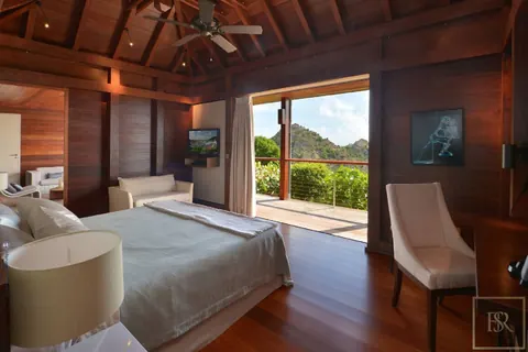 Contemporary Villa Lyra above Gouverneur beach heated infinity pool, 6 bedrooms in St Barth top rental For Super Rich
