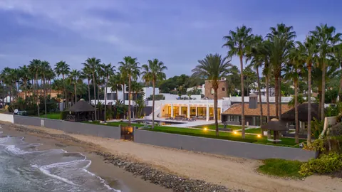 Luxury Villa Melendez frontline beachfront mansion with spectacular sea views, 7 bedrooms in Los Monteros, Marbella