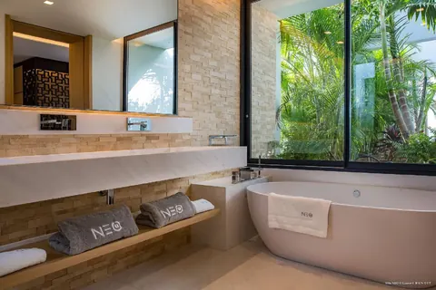 Luxury Villa NEO situated above St. Jean Beach incredible unique Caribbean view, 6 bedrooms in St Barth price rental For Super Rich