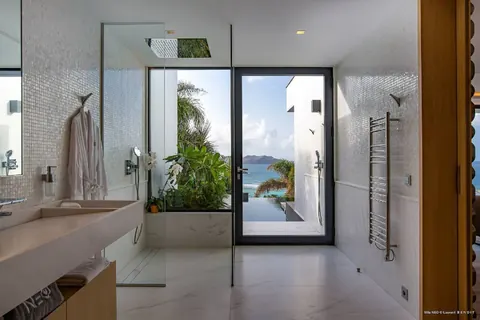 Luxury Villa NEO situated above St. Jean Beach incredible unique Caribbean view, 6 bedrooms in St Barth deal rental For Super Rich