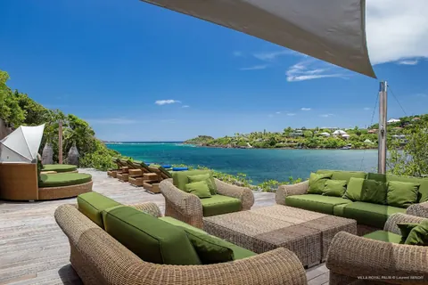 Luxury Villa Palmier Royal Estate Stunning views of Marigot Bay and the sea, 13 bedrooms in St Barth 230,000 Week rental For Super Rich