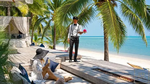 Luxury Villa Beach Front 5-star hotel service, Located in the golden triangle, 8 bedrooms in Bang Rak, Ko Samui available rental For Super Rich Luxury Villa Beach Front 5-star hotel service, Located in the golden triangle, 8 bedrooms in Bang Rak, Ko Samui available rental For Super Rich