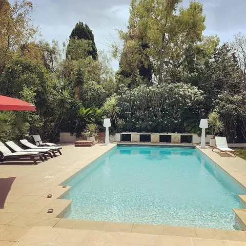 Art Déco Villa Gatsby’s Mansion built in the 1930s, 6 bedrooms in Antibes available rental For Super Rich